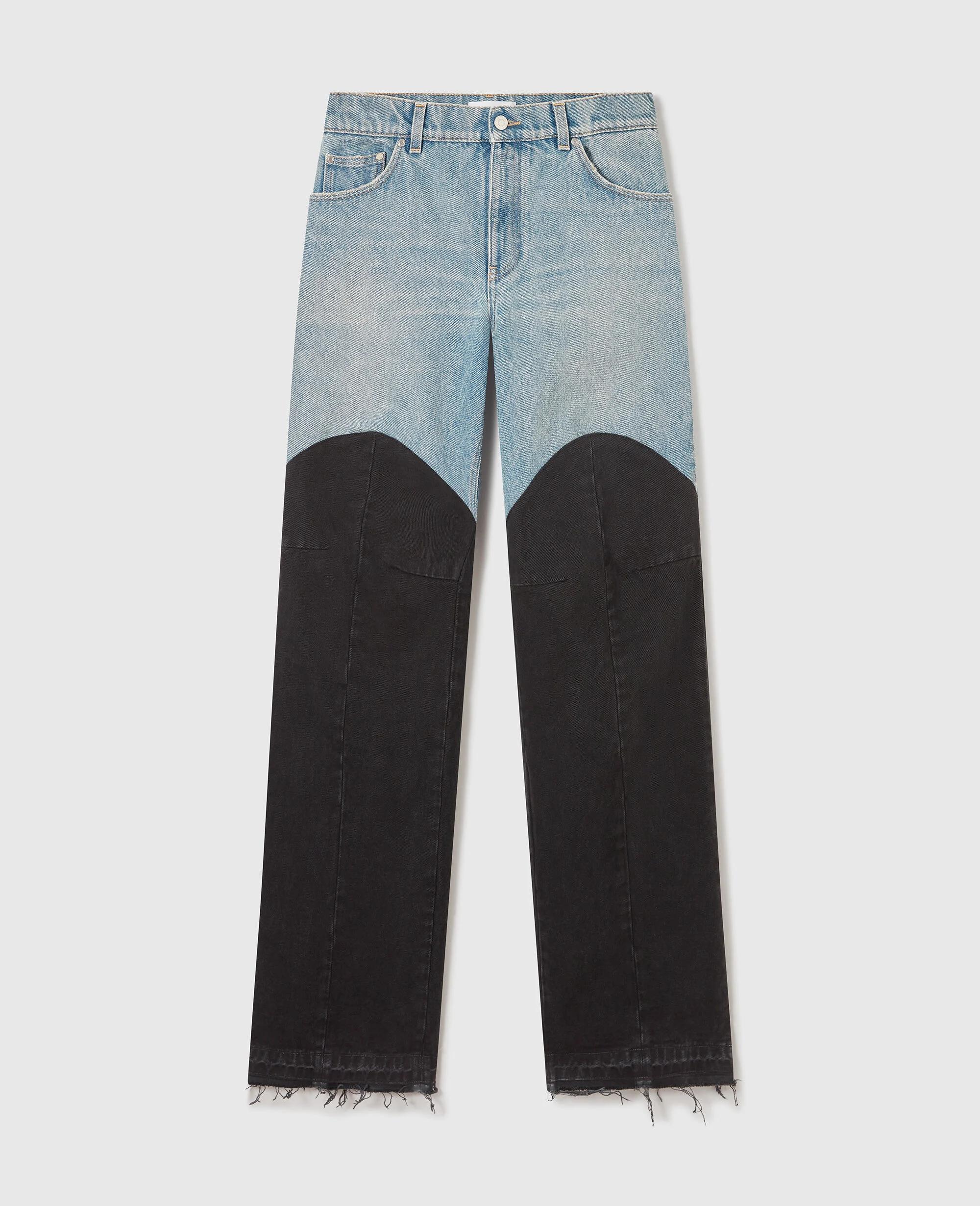 Patchwork Panel Denim Jeans