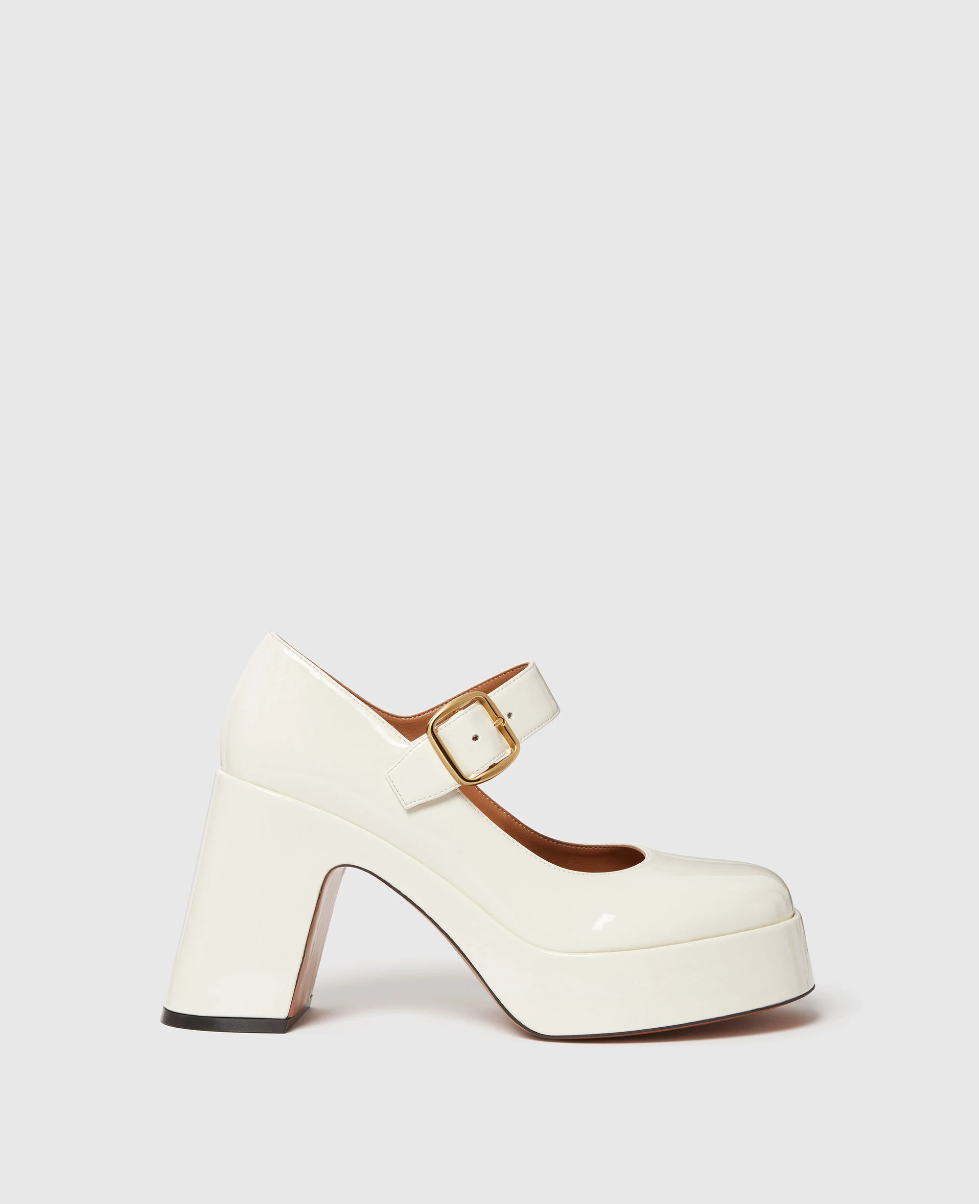 Patent Heeled Mary Janes