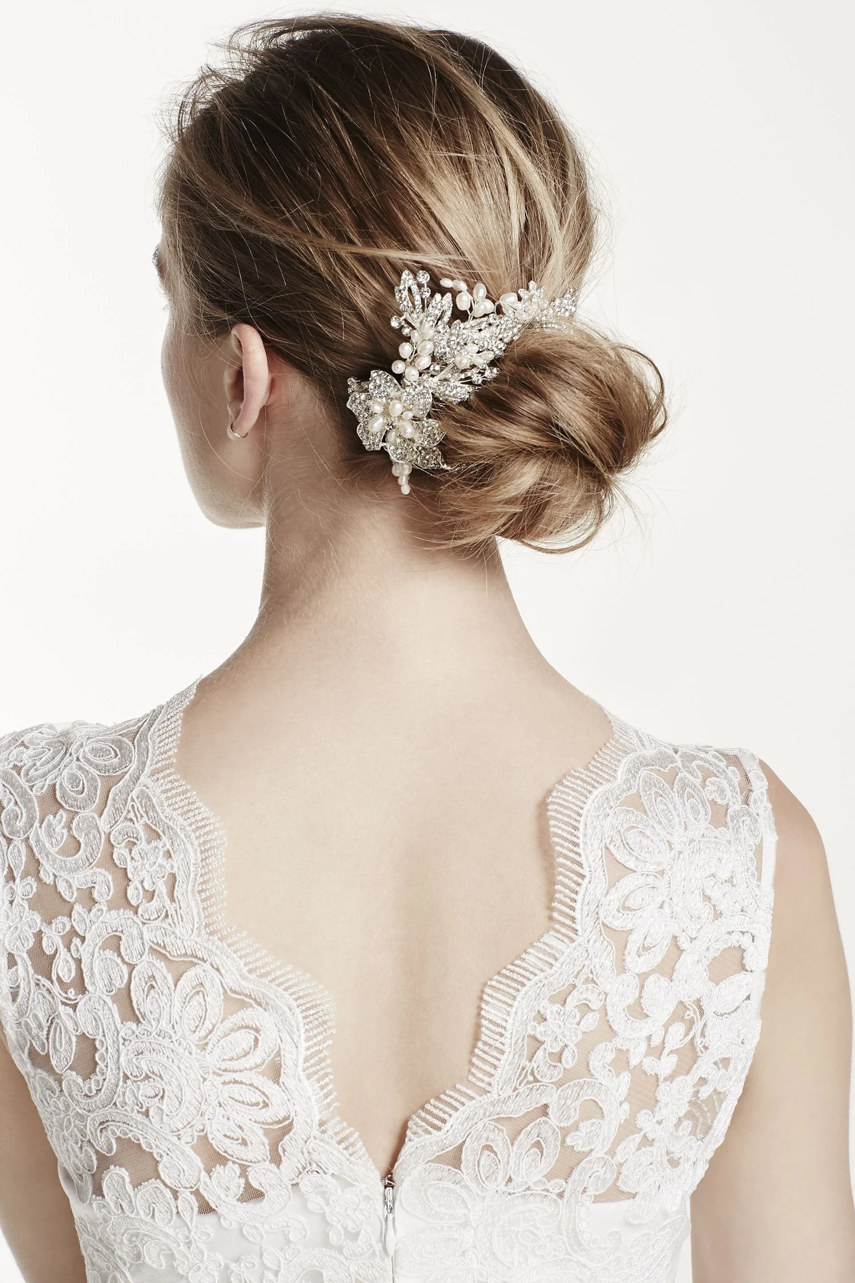 Pearl and Rhinestone Moldable Hair Wrap