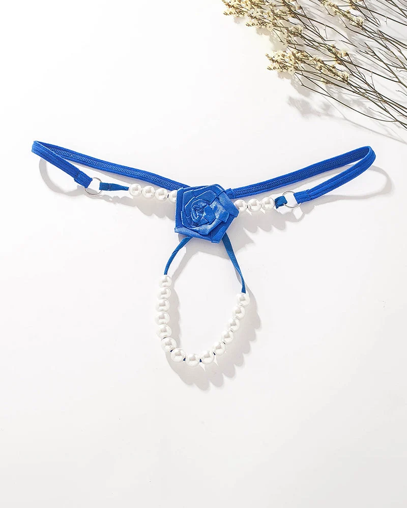 Pearl Rose See-ThroughThong Panties