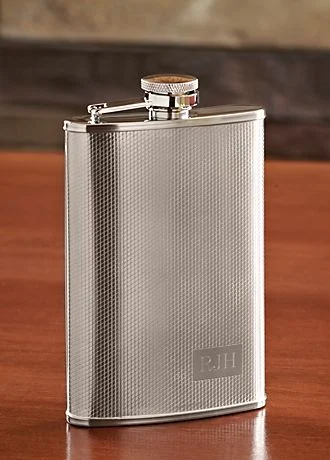 Personalized Checkered Flask