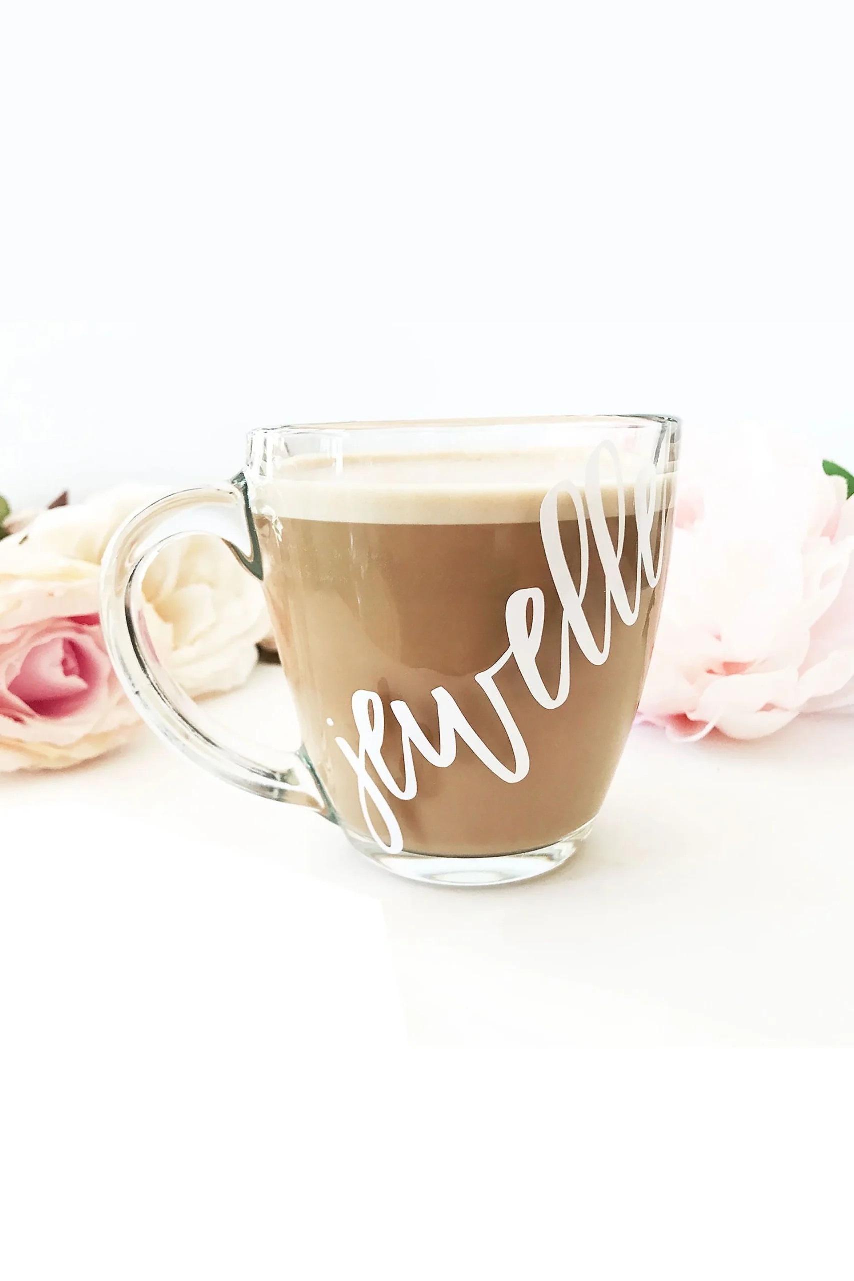 Personalized Glass Coffee Mug