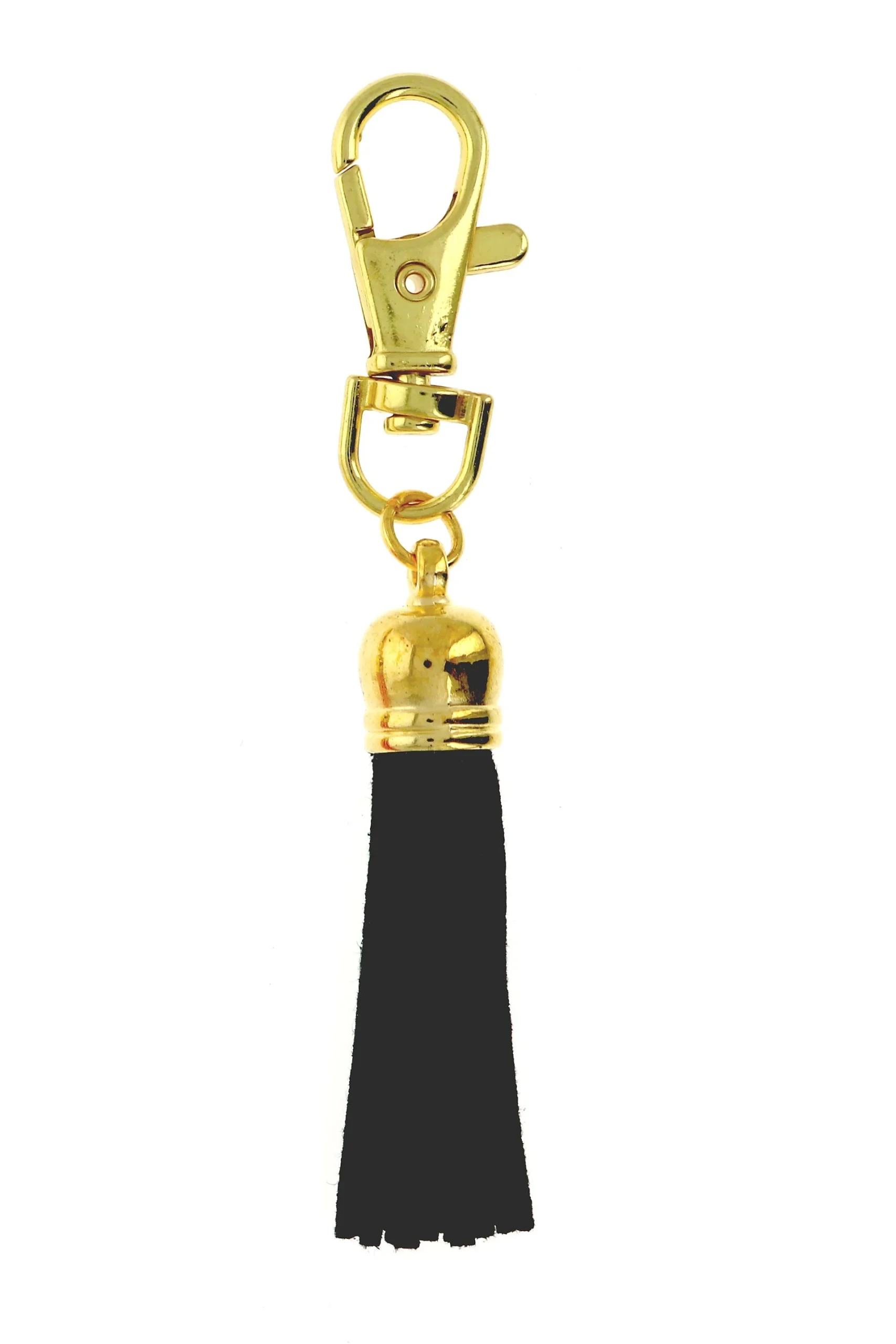 Personalized Gold Monogram Keychain with Tassel
