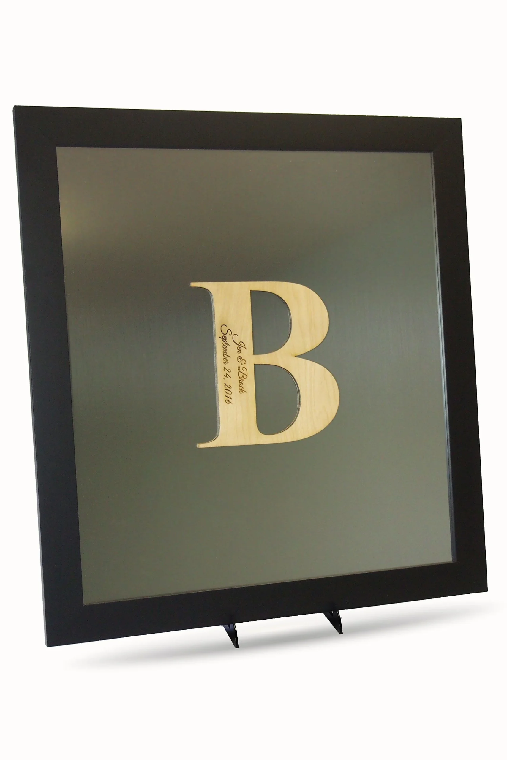 Personalized Initial Signature Frame Guest Book