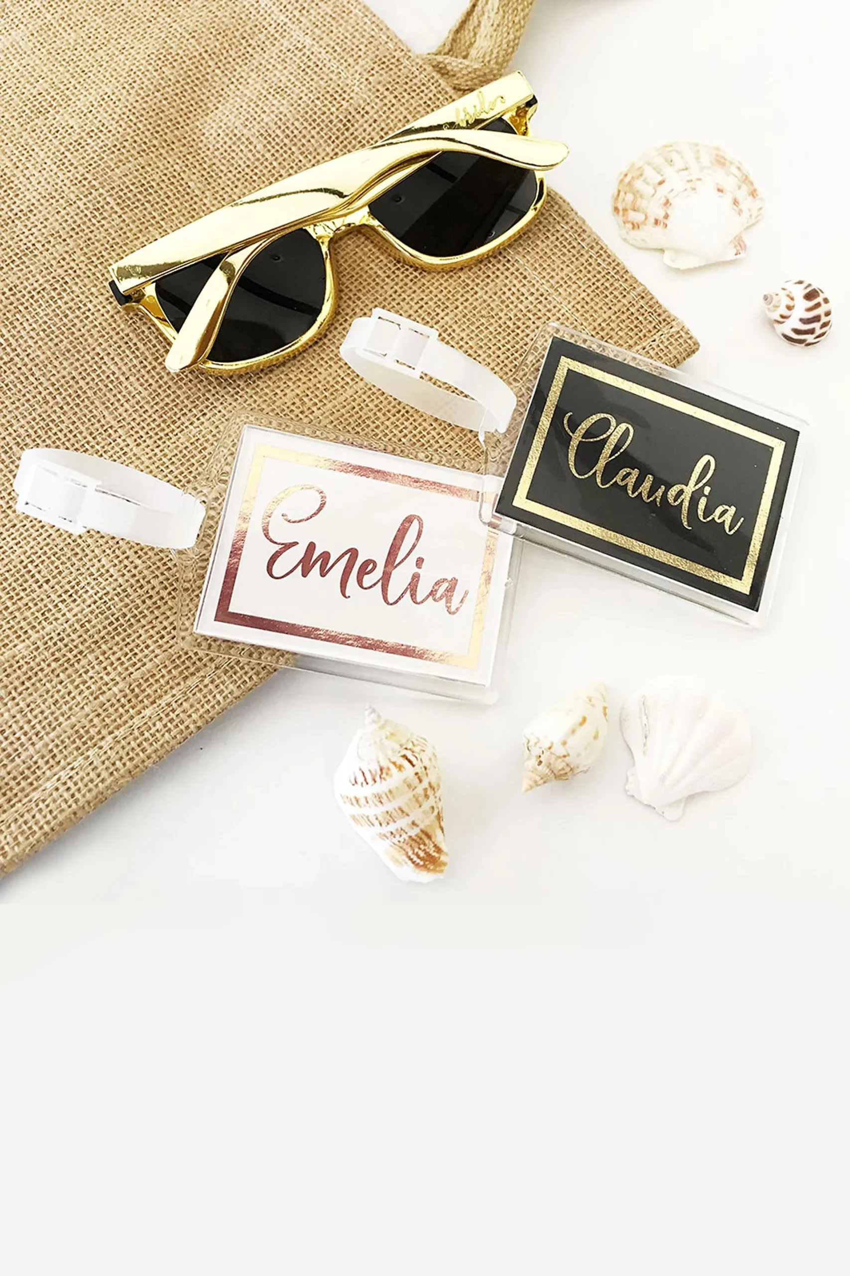 Personalized Metallic Foil Luggage Tags