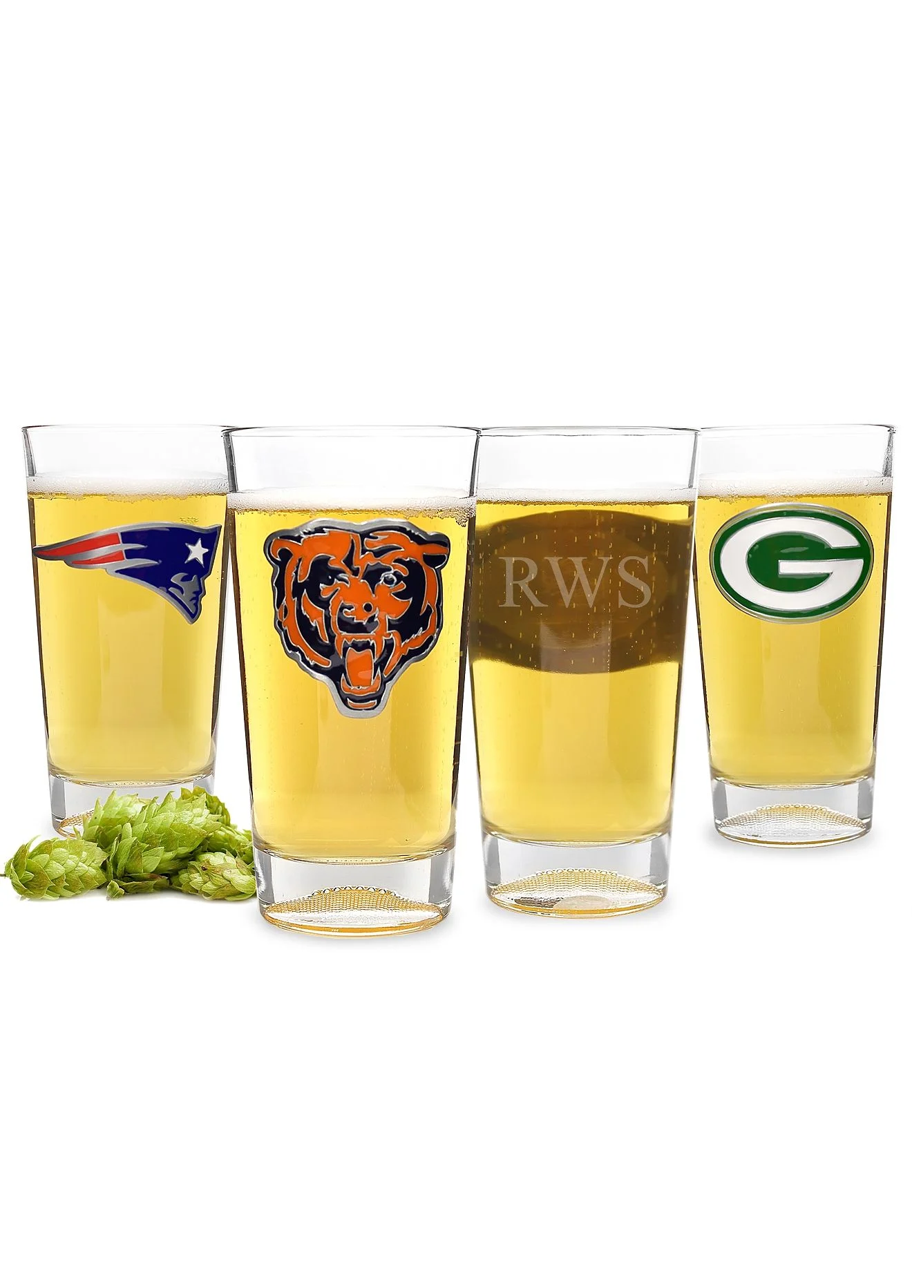 Personalized NFL Pint Glass