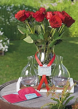 Personalized Red Rose Ceremony Set
