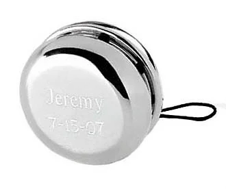Personalized Silver Plated Yo Yo