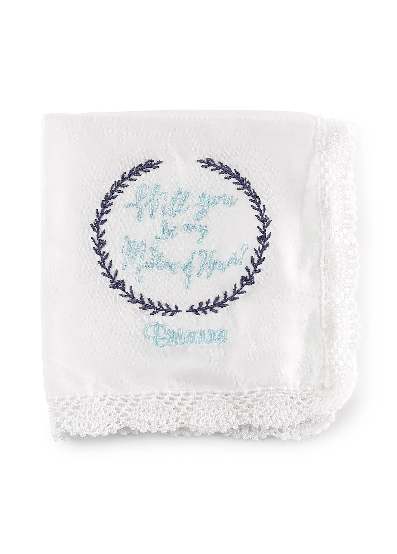 Personalized Will You Be My Matron of Honor Hanky