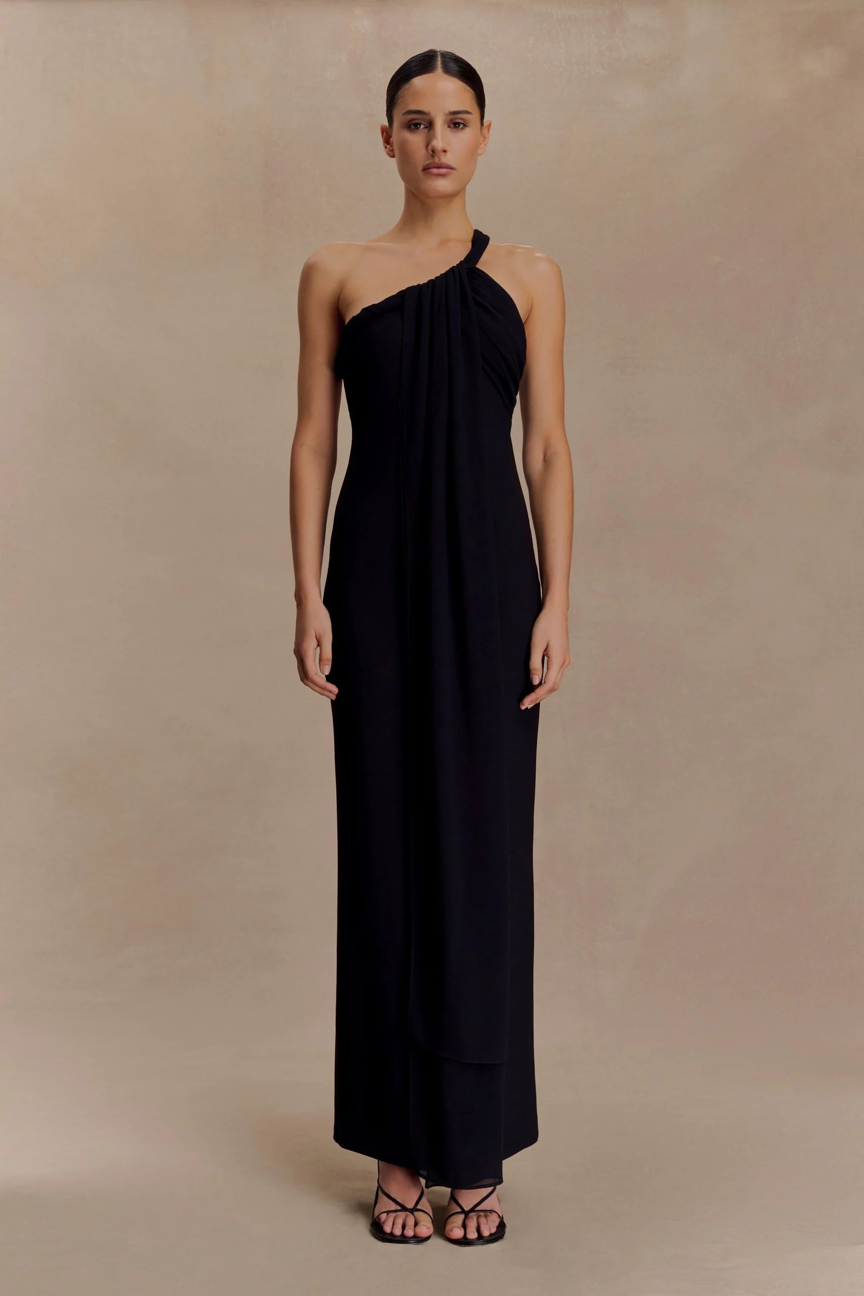 PhilippaFINAL SALEKnotted Crepe Maxi Dress - Black