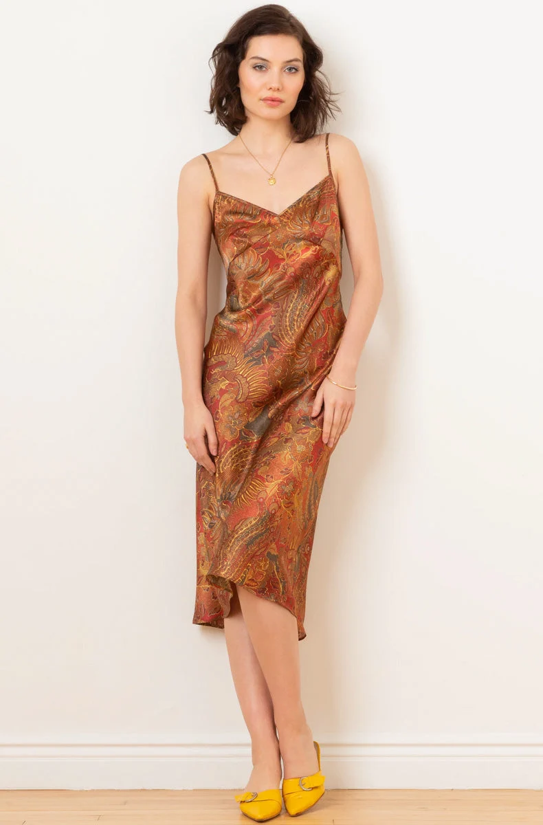 Phoenix Rising Bias Slip Dress