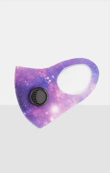 Pink & Purple Galaxy Print Filtered Face Mask - Kelsea