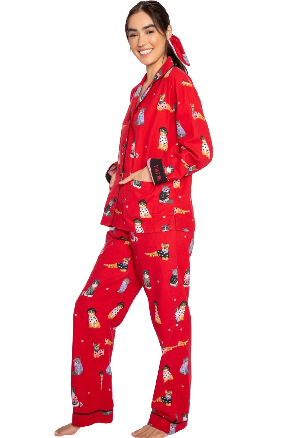PJ Salvage Flannels PJ Set, Red (RKFLPJ)