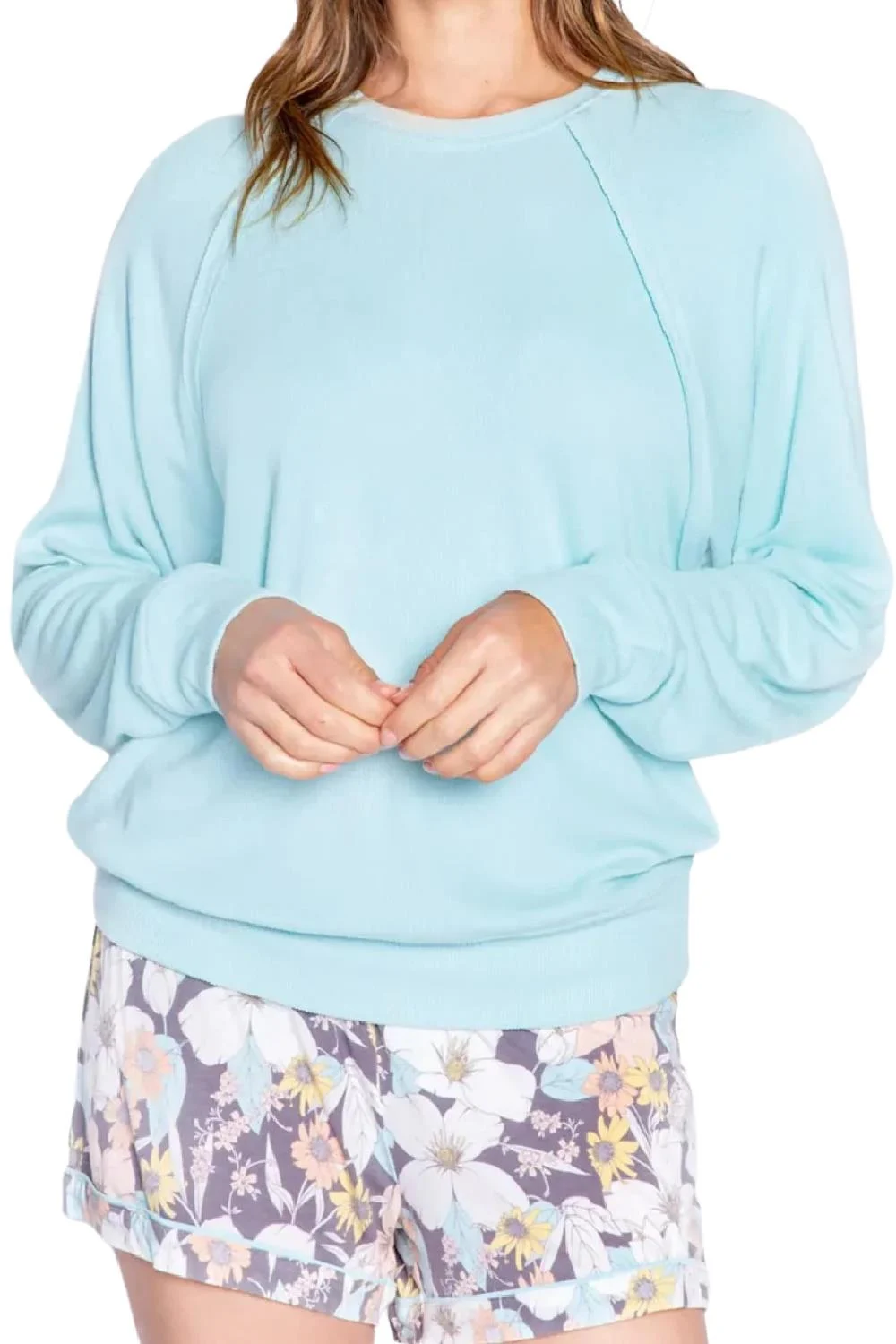 PJ Salvage Pastel Dreams Solid L/S Top REPDLS2-SEAFOAM