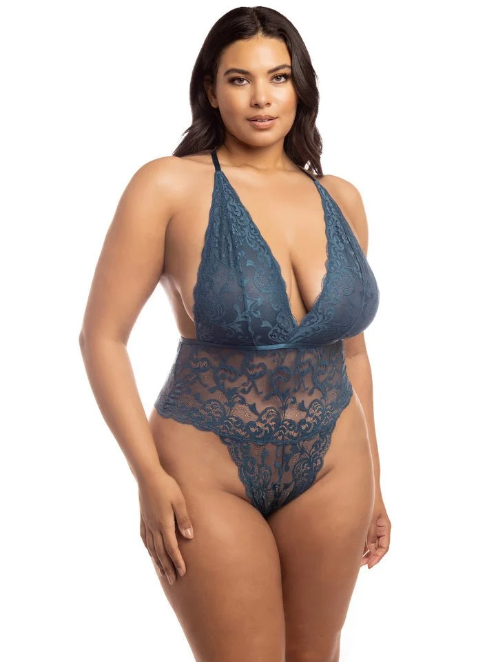 Plus Size Lace Teddy Lingerie