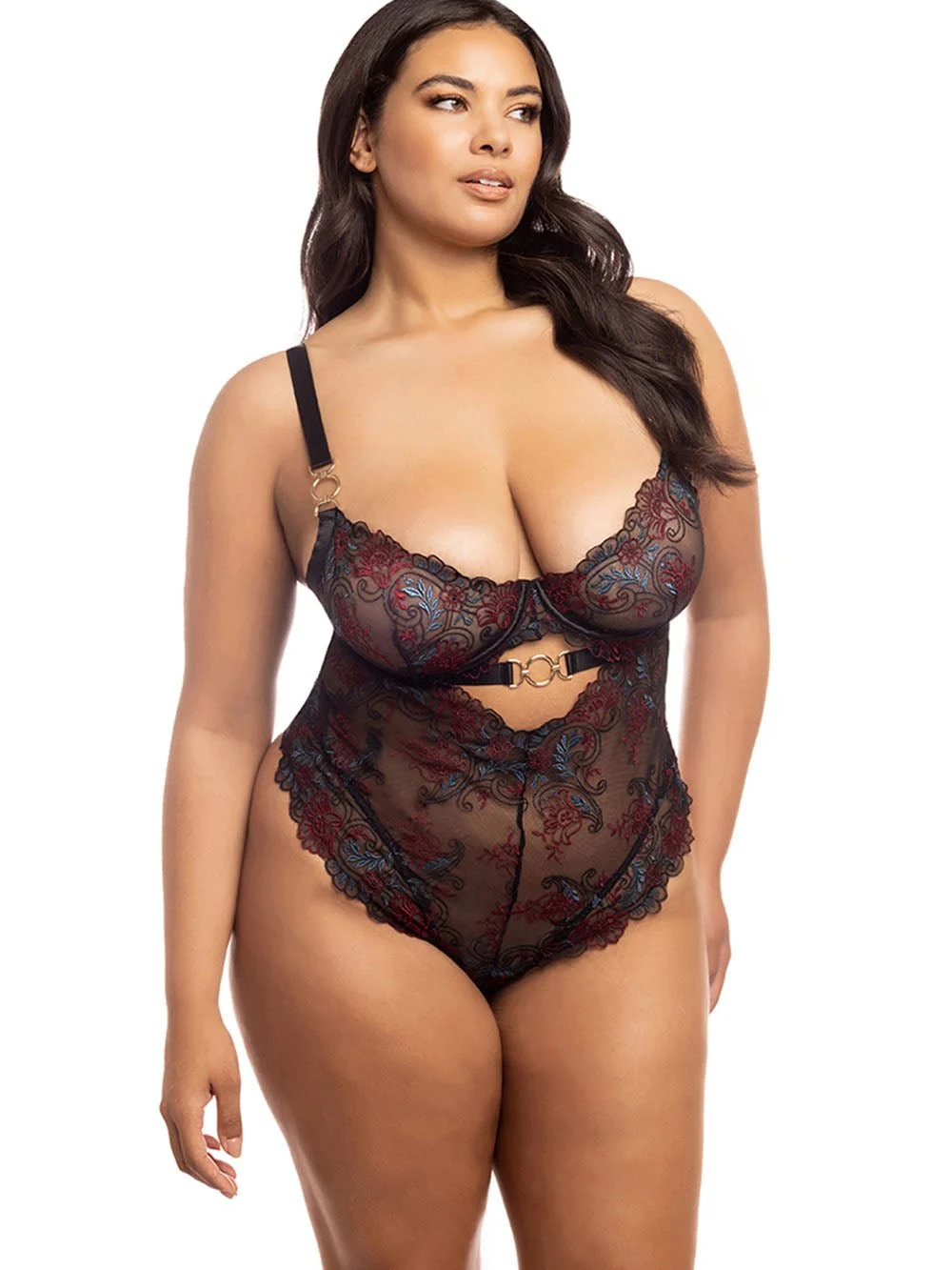 Plus Size Underwire Teddy Lingerie