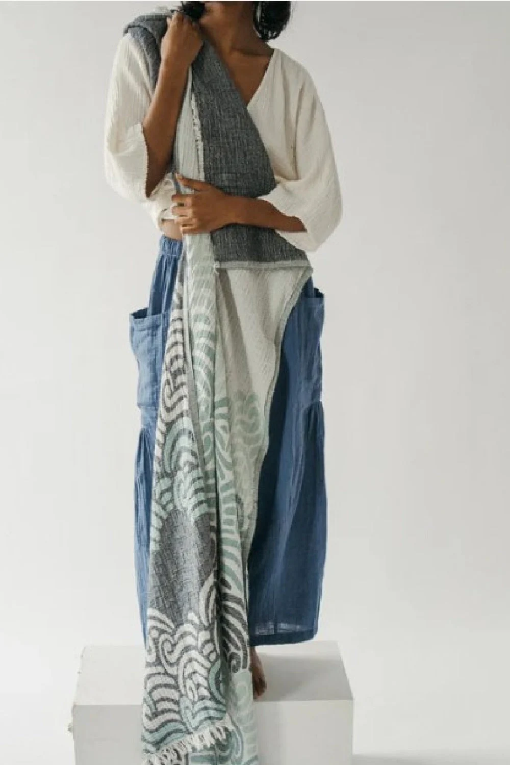 Pokoloko Crinkle Towel, Wind Waves (TATB36)