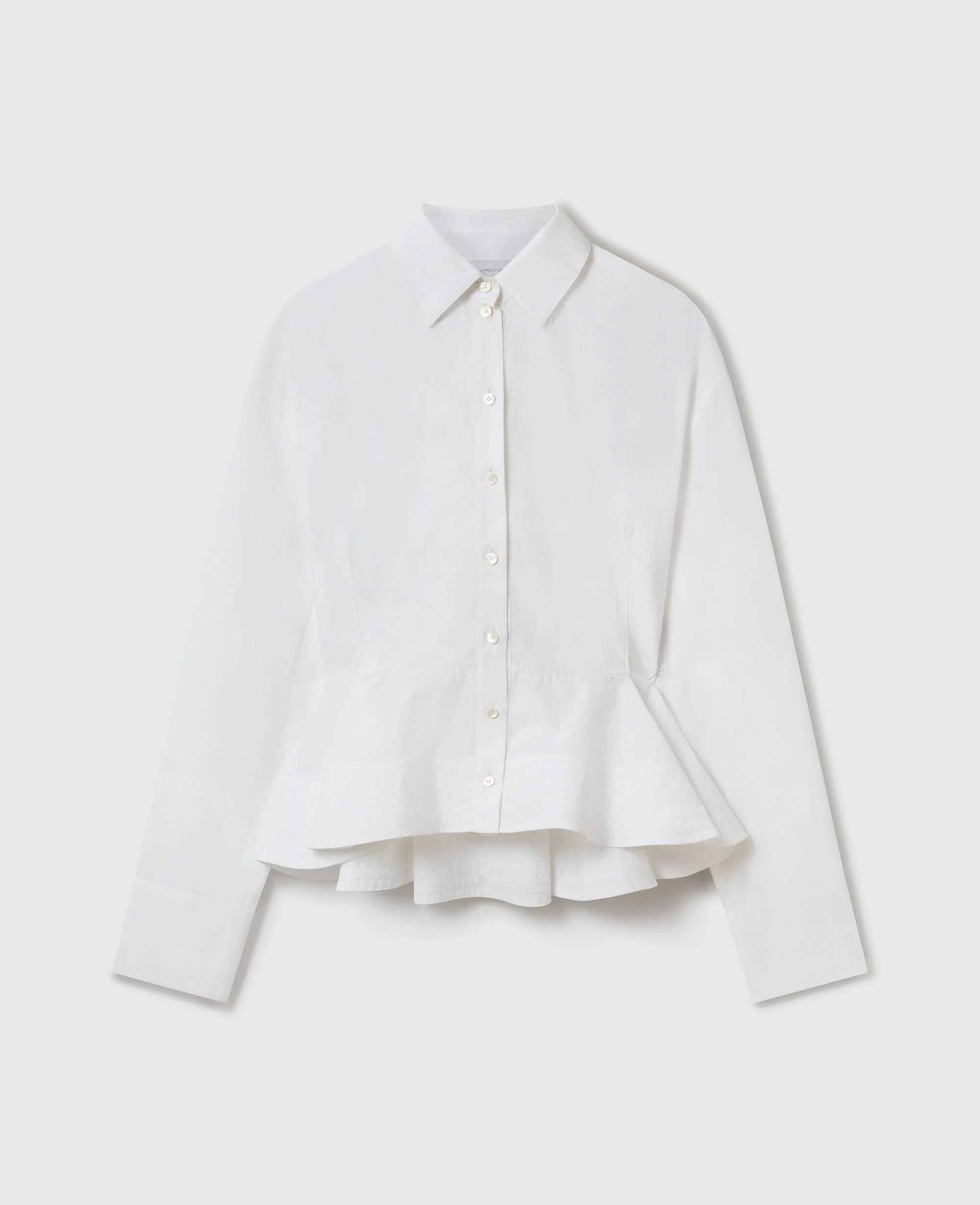 Poplin Peplum Shirt