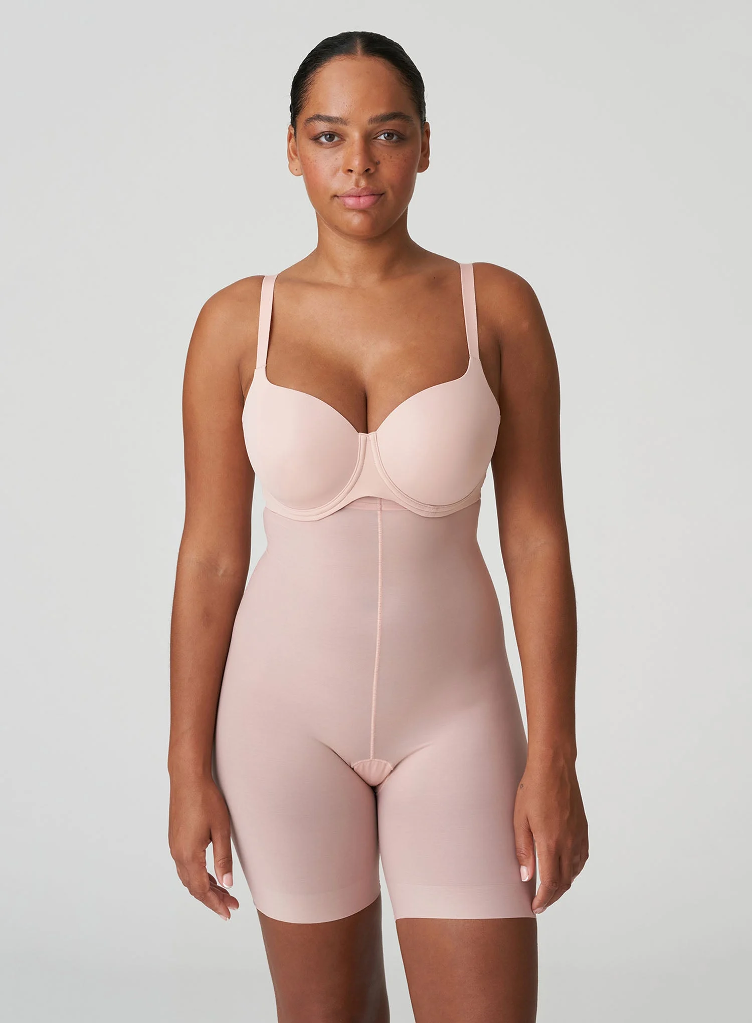 PrimaDonna: Figuras High Waist Thigh Slimmer Powder Rose