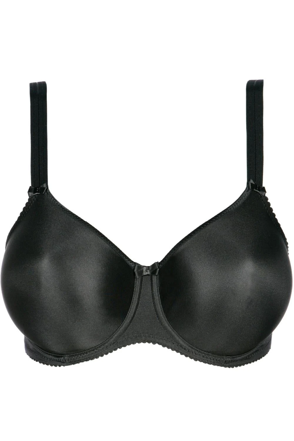 PrimaDonna Satin Non Padded Seamless Full Cup Bra, Black (0161330)