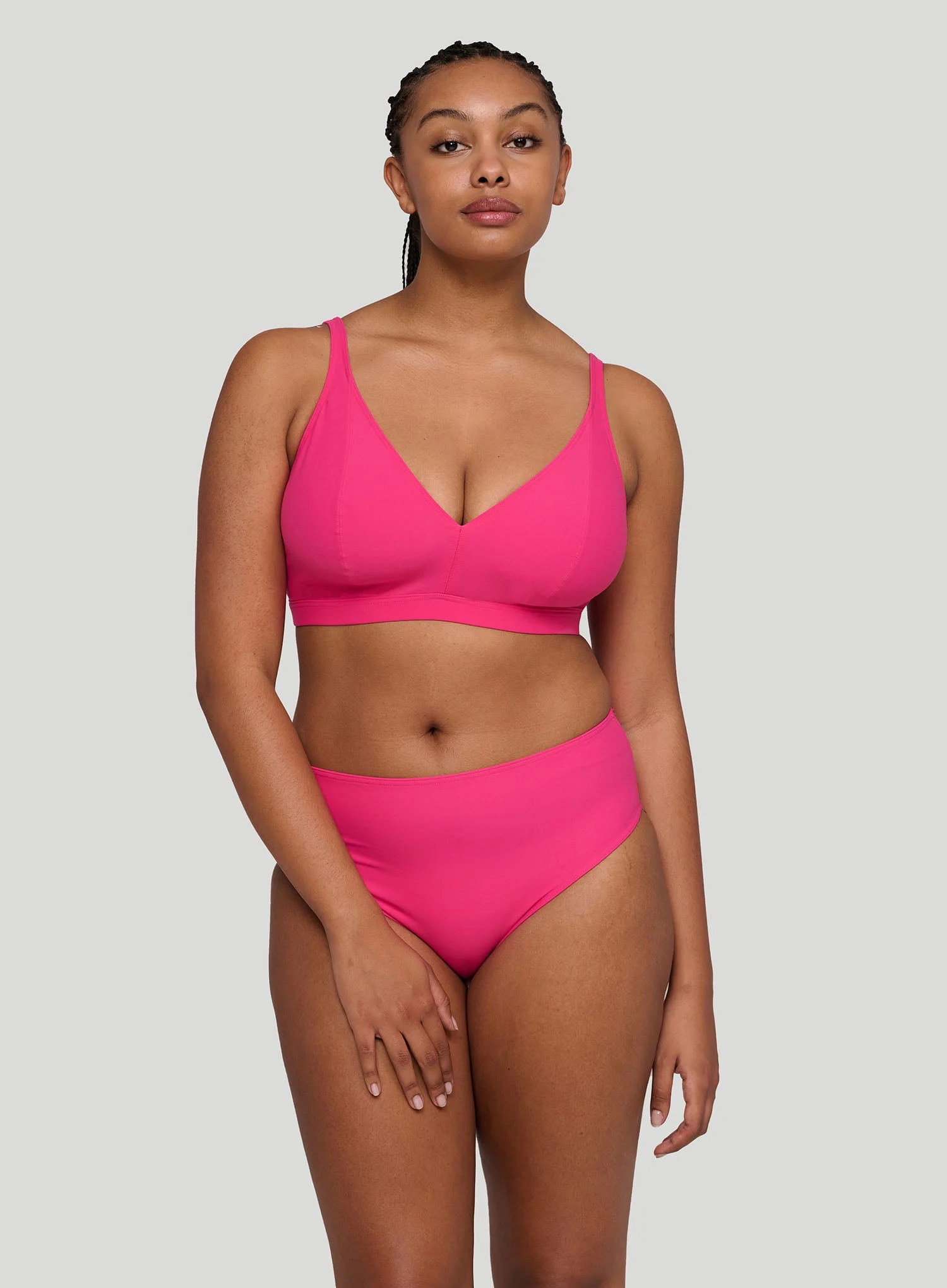 Primadonna Swim: Aswan Wire Free Triangle Bikini Top Dragon Fruit