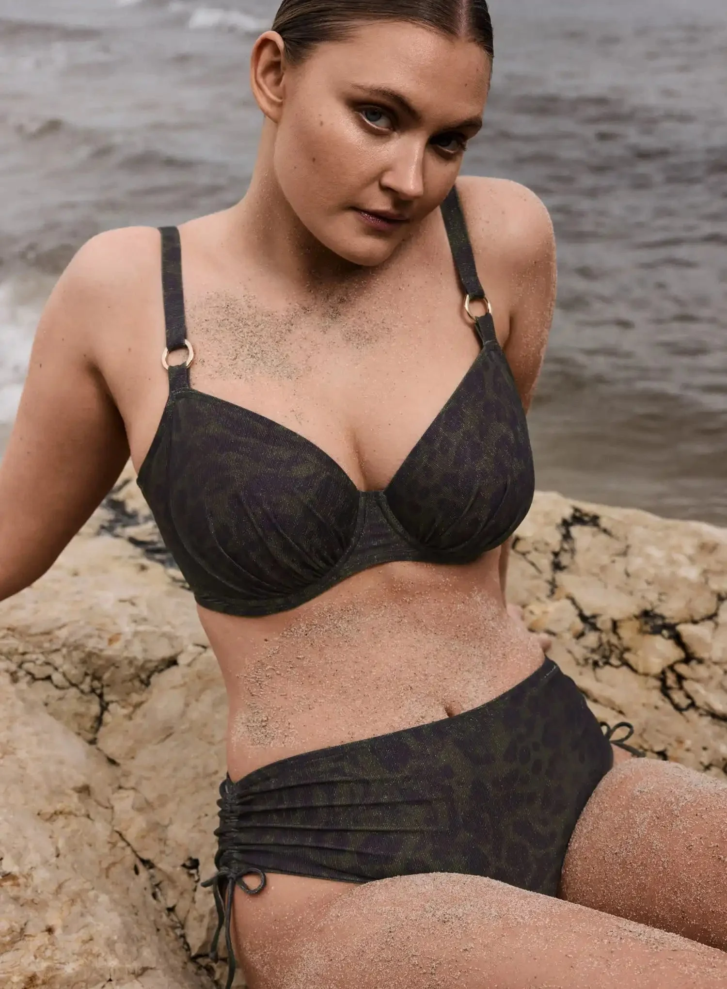 Primadonna Swim: Ratjada Full Cup Bikini Top Jungle Jaguar