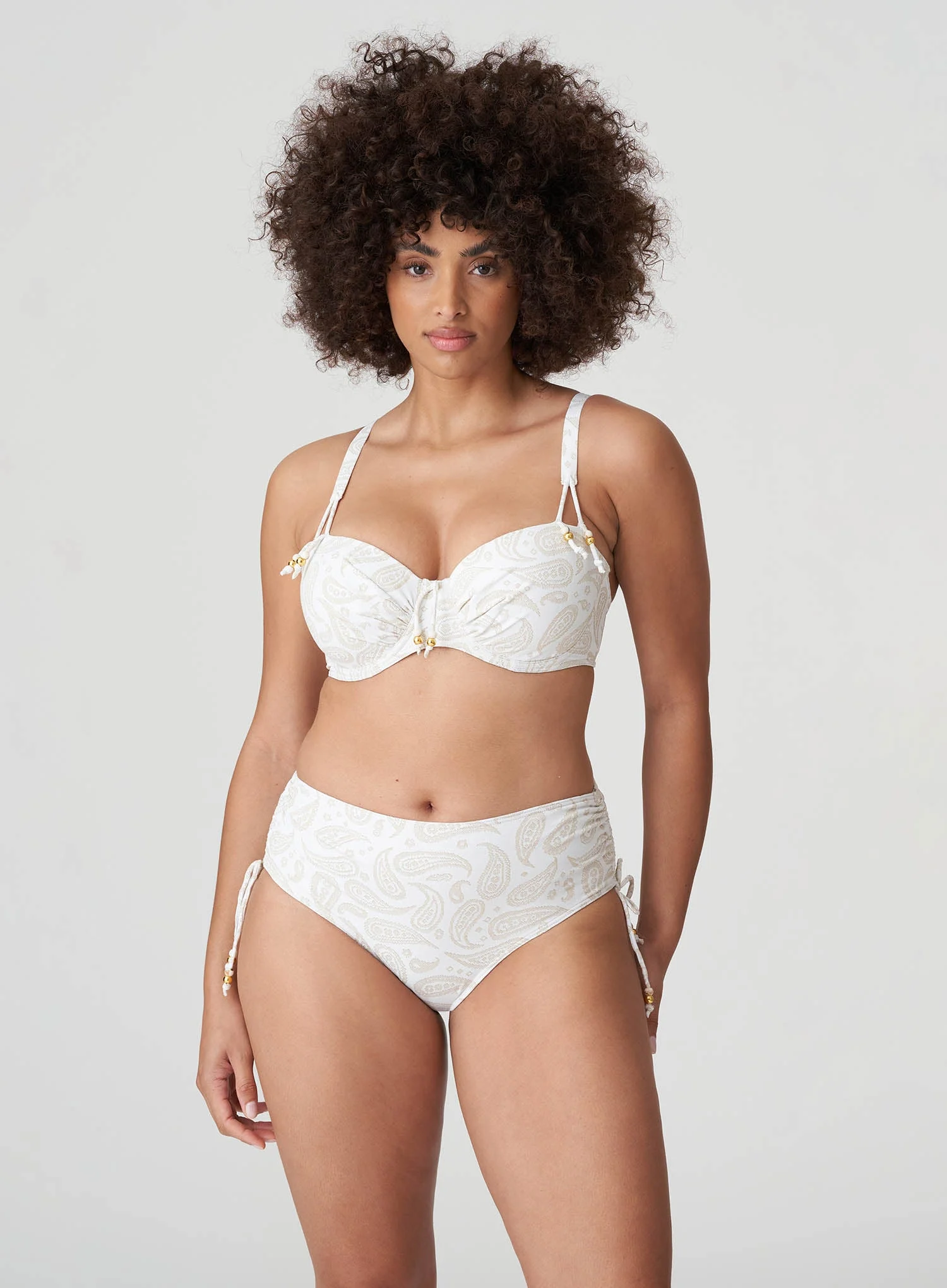 PrimaDonna Swim: Sidari Padded Balcony Bikini Top White Yacht