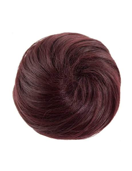 Pure Blonde Synthetic Drawstring And Clip Wavy Scrunchie Bun- Sophie