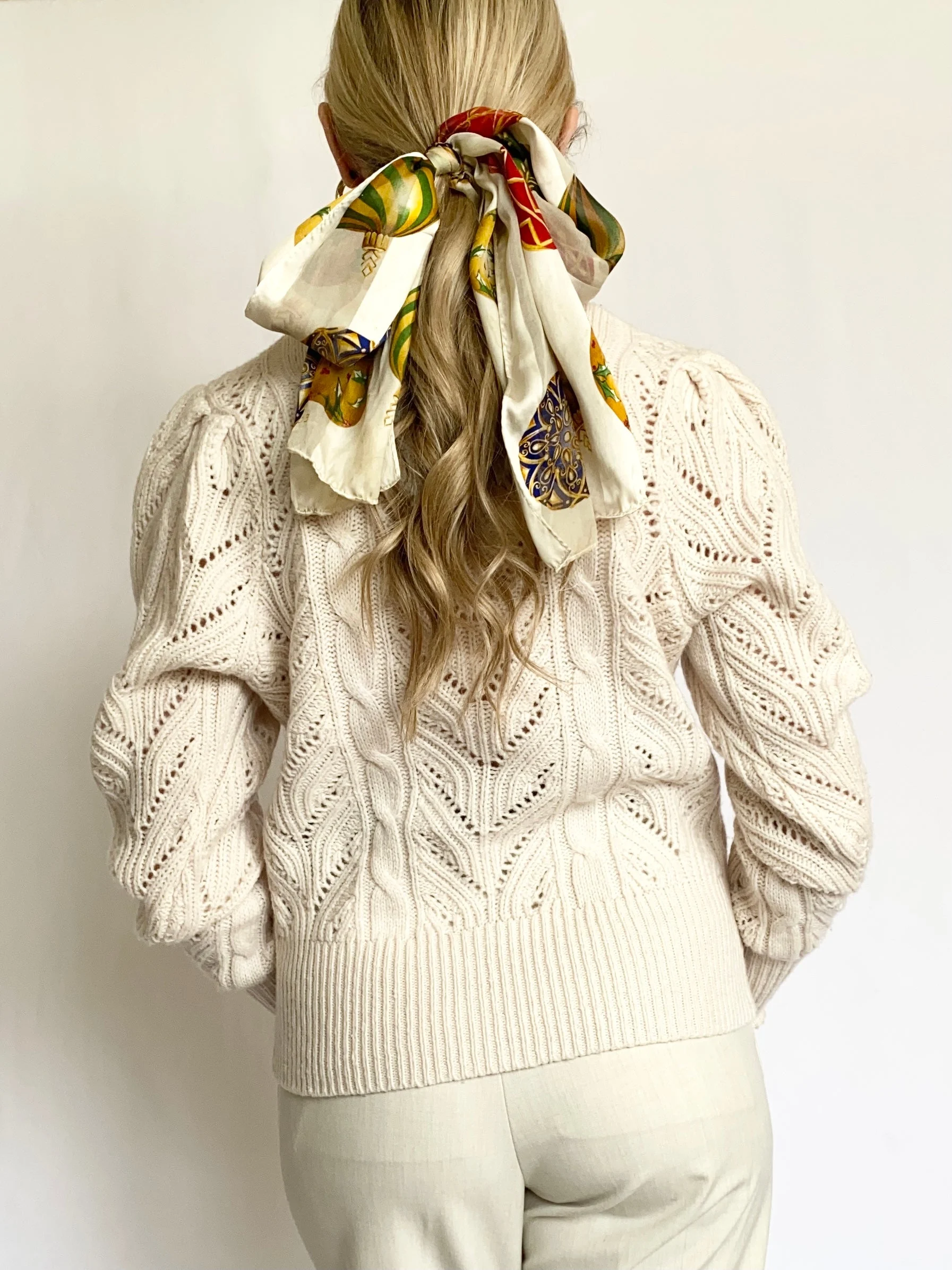 Pure Silk Colorful Sleigh Bells Scarf