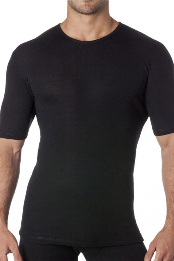 Pure Wool Short Sleeve Crew Neck
