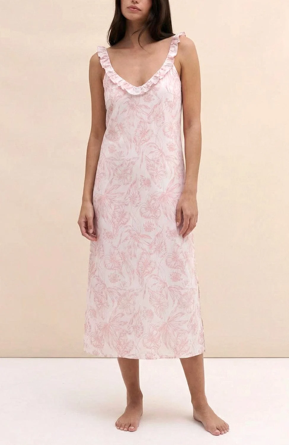Purist Frill Slip Nightie