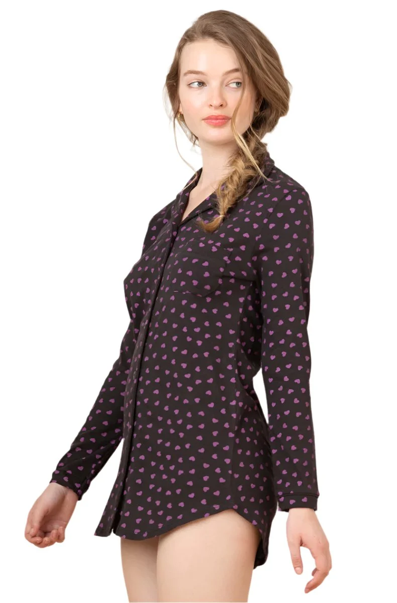 Purple Heart Night Shirt