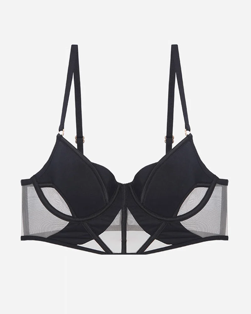 Push Up Mesh Hollow Bra