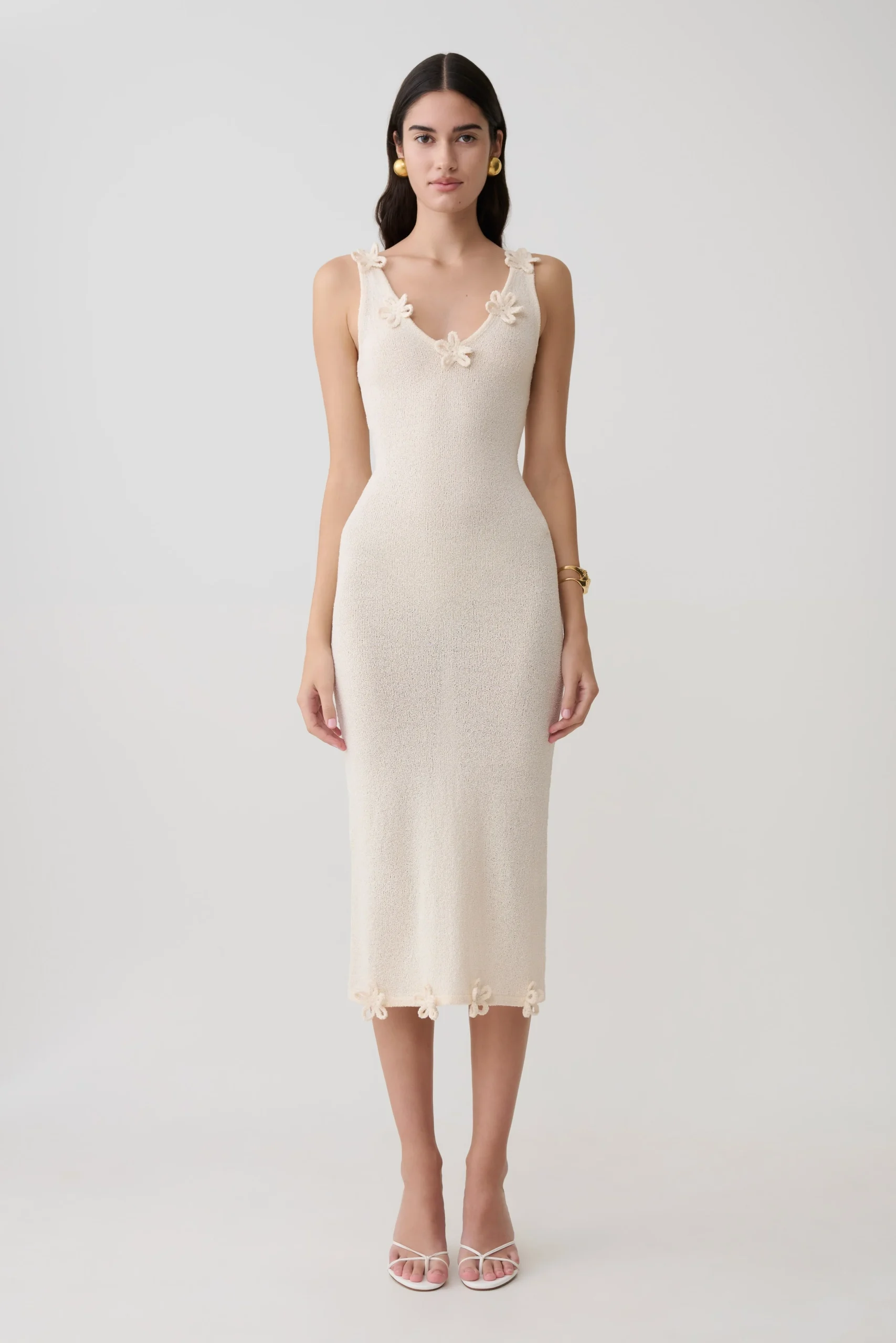 RachaelKnit Midi Dress - Nude