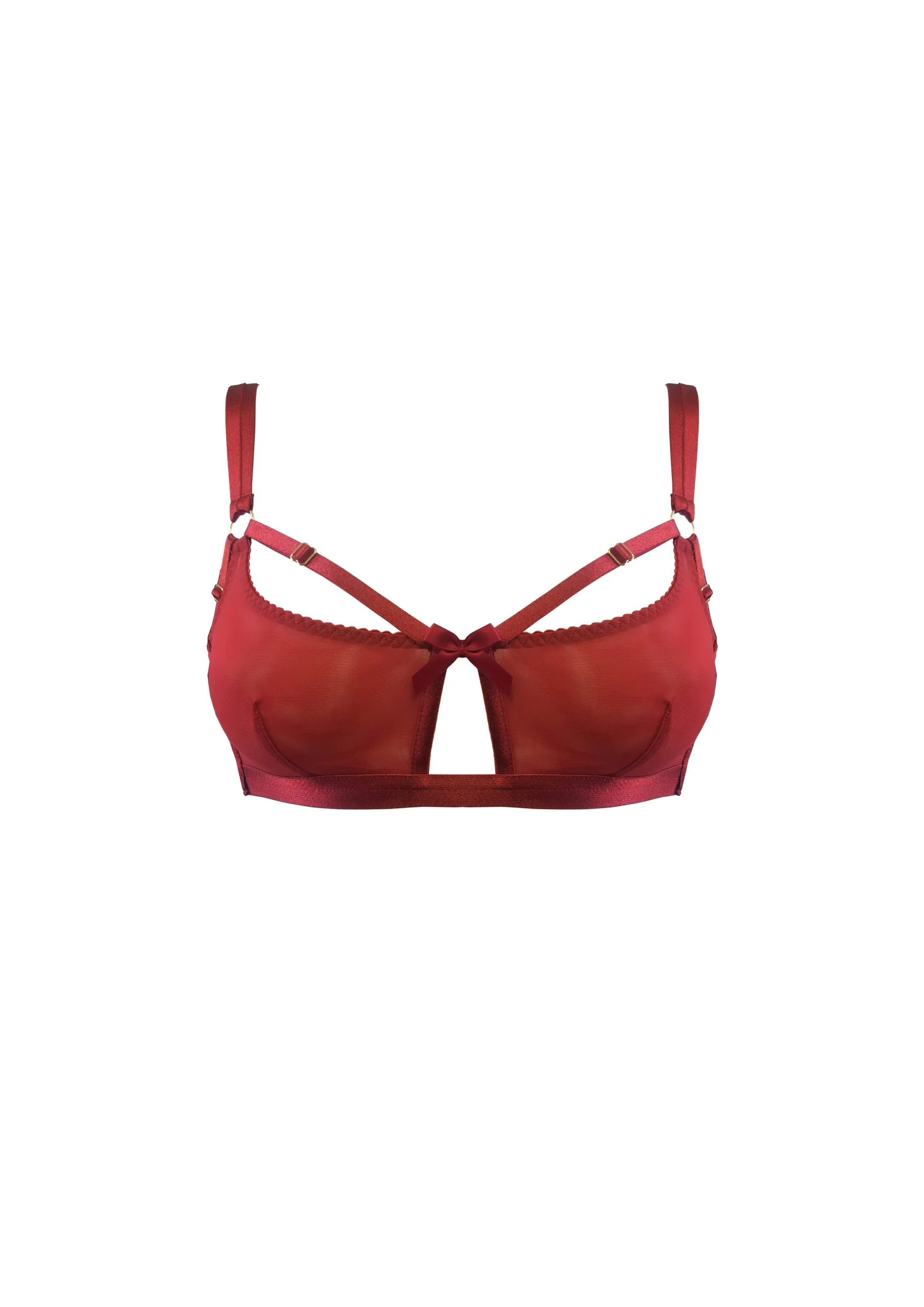 Red Bondage Belle Soft Cup Bra