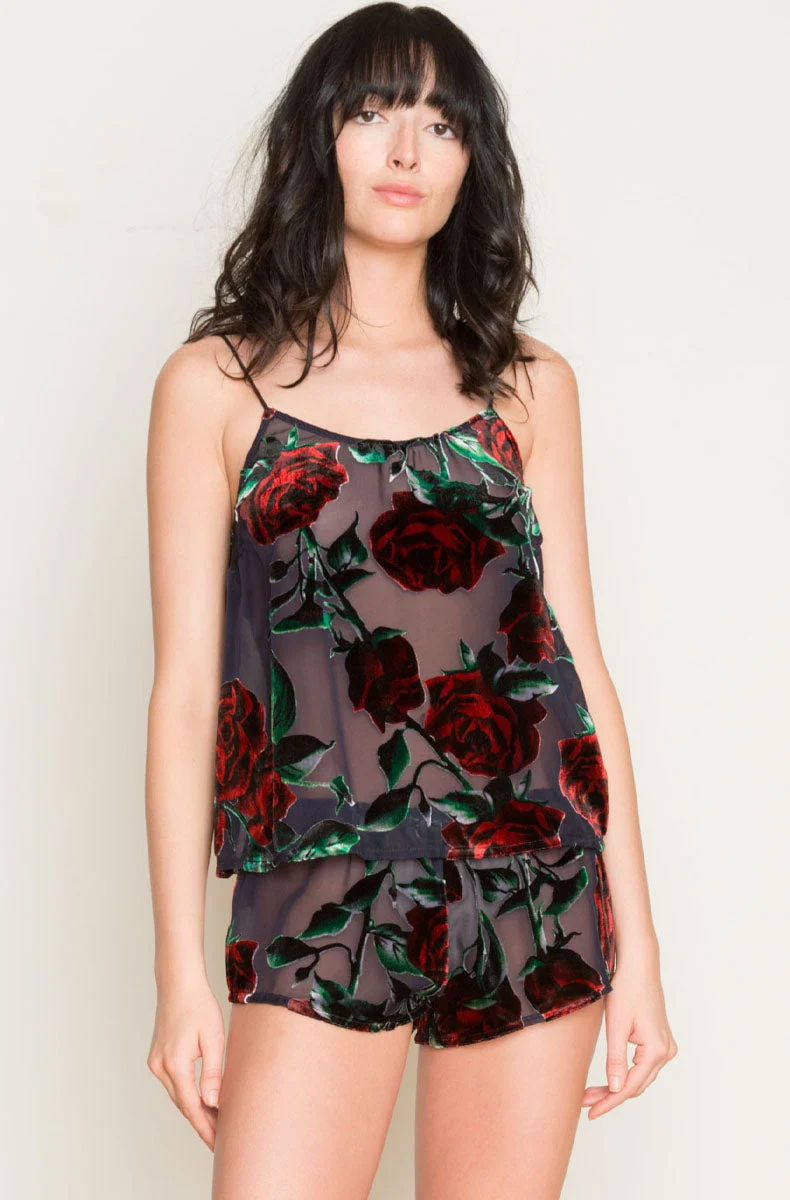 Red Rose Sleep Shorts