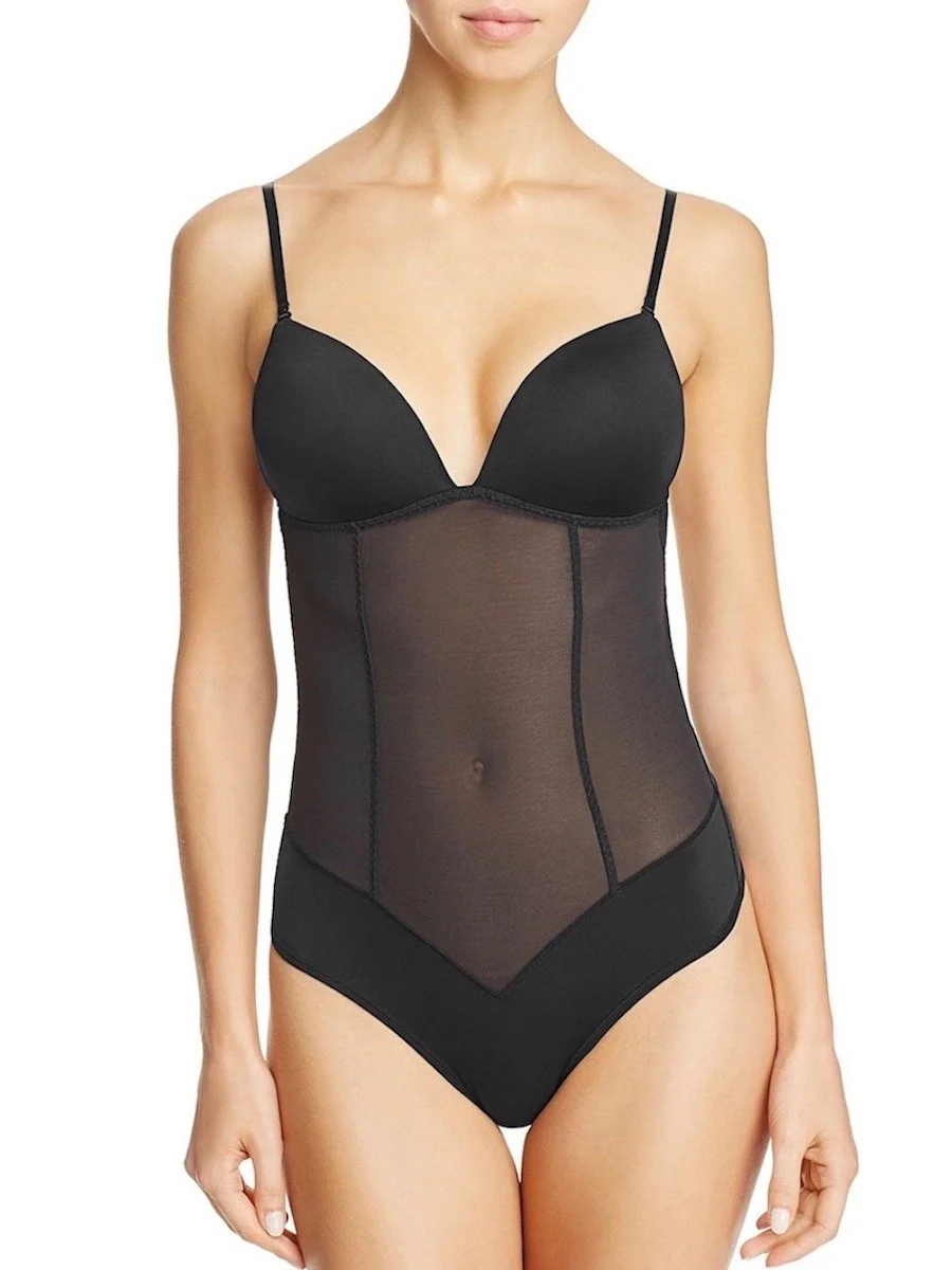 Refined Convertible Low Back Backless Thong Bodysuit
