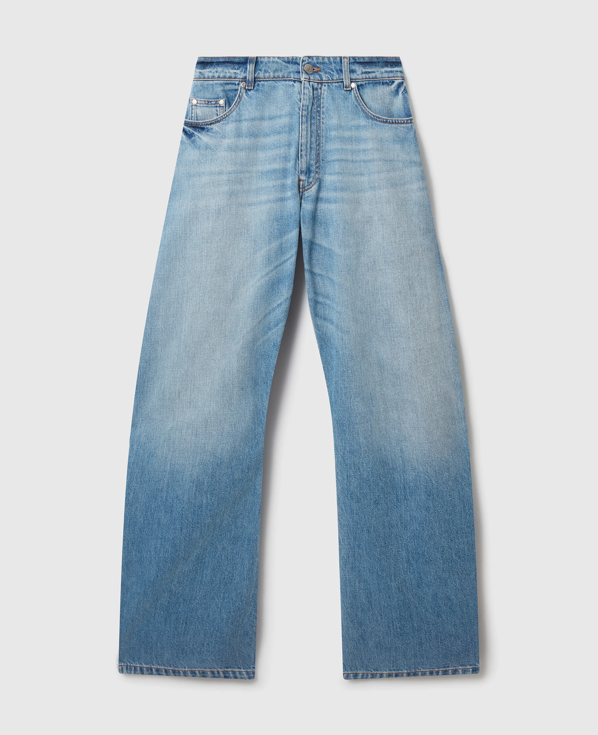 Relaxed Curve Deconstructed Jeans