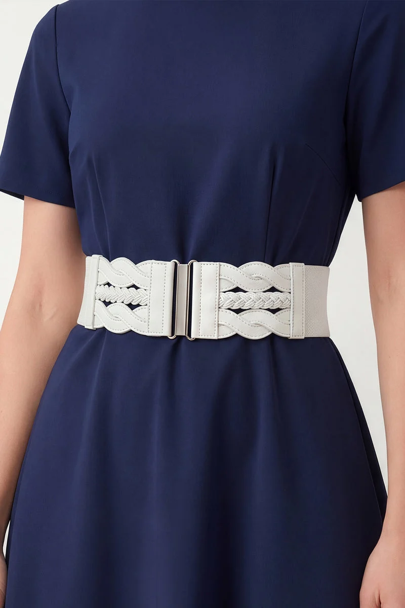 Retro Braided Buckle Belt