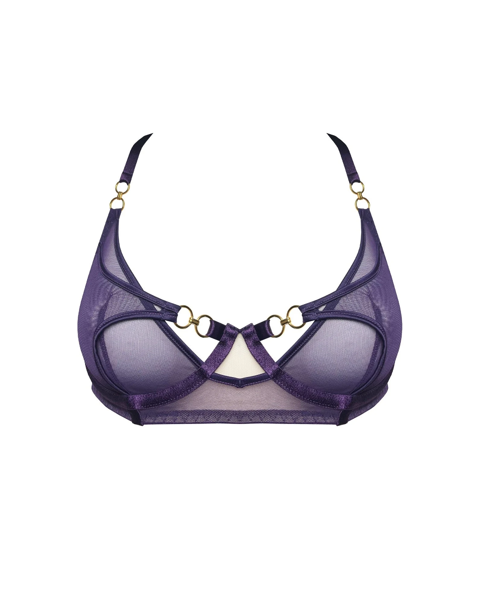 Retta Balconette Bra Deep Purple