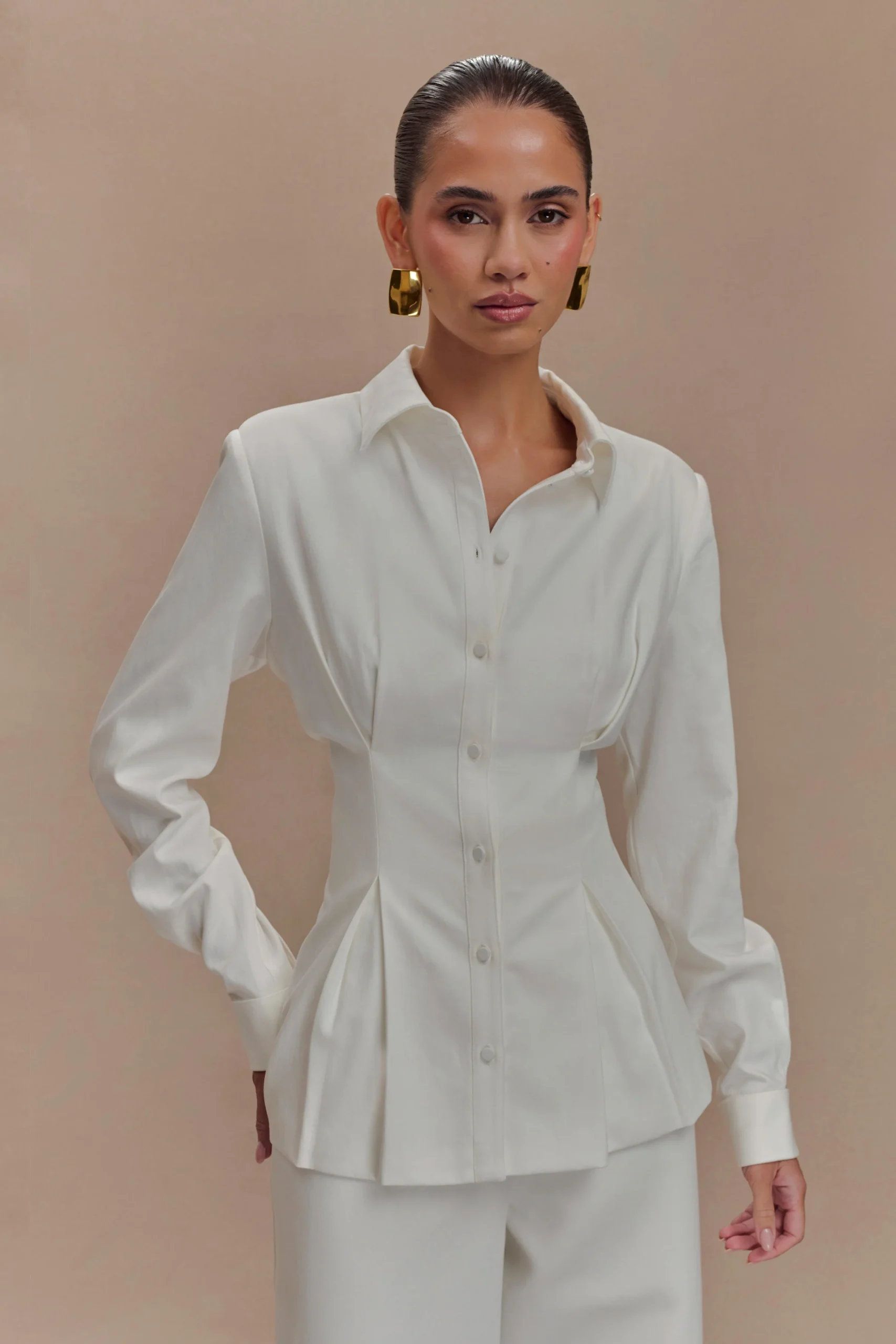 RhiaOversized Shirt - White