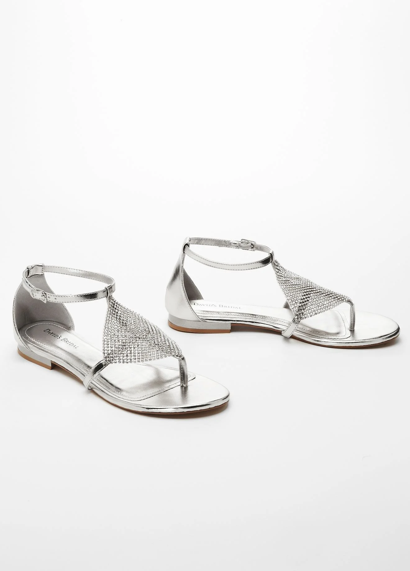 Rhinestone Mesh Sandal