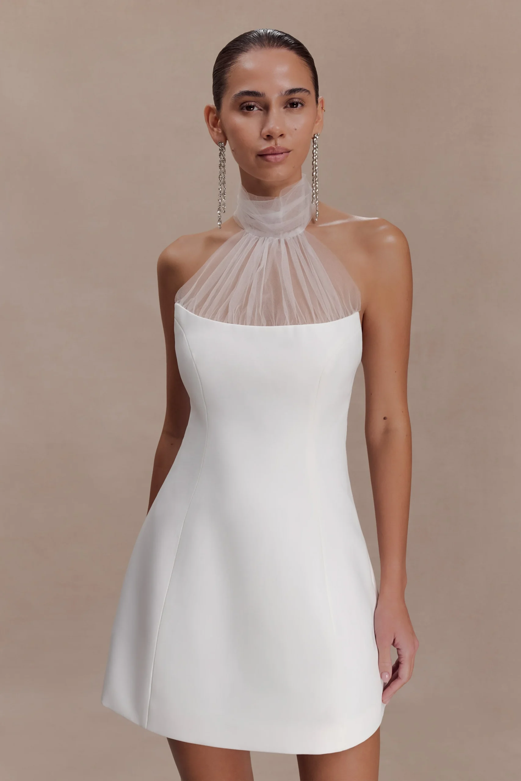 RileyHalter Suiting Mini Dress - Ivory