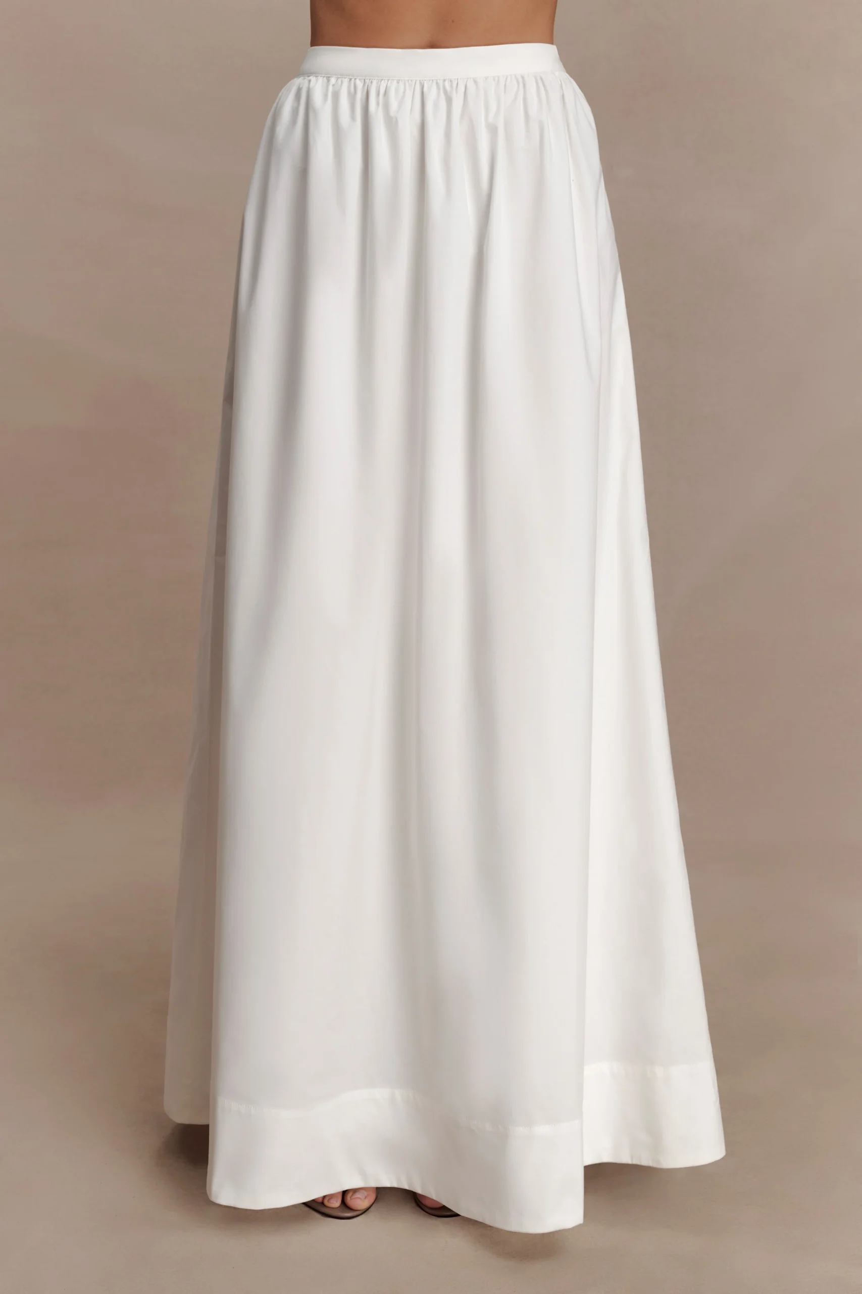 RiverGathered Maxi Skirt - White