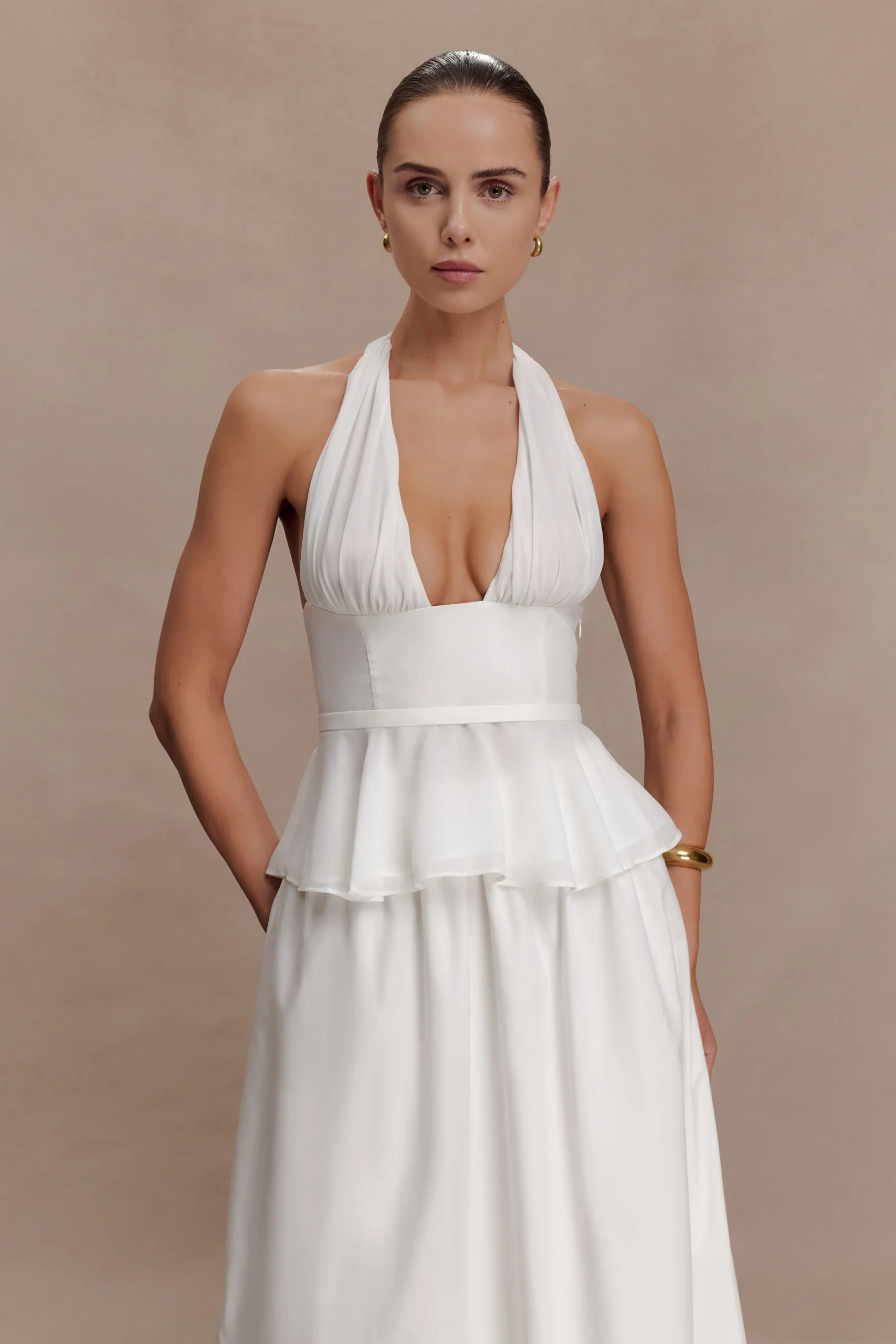 RiverHalter Neck Sleeveless Top - White
