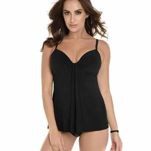 Rock Solid Marina Draped Underwire Tankini Top