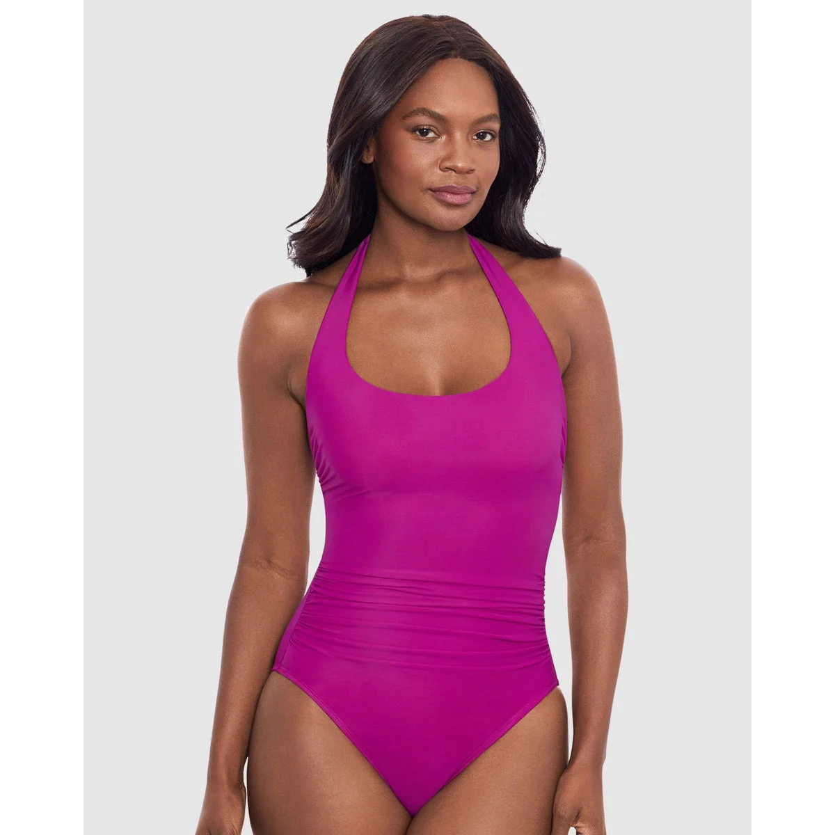 Rock Solid Utopia Wired Halter One-Piece Shaping Swimsuit