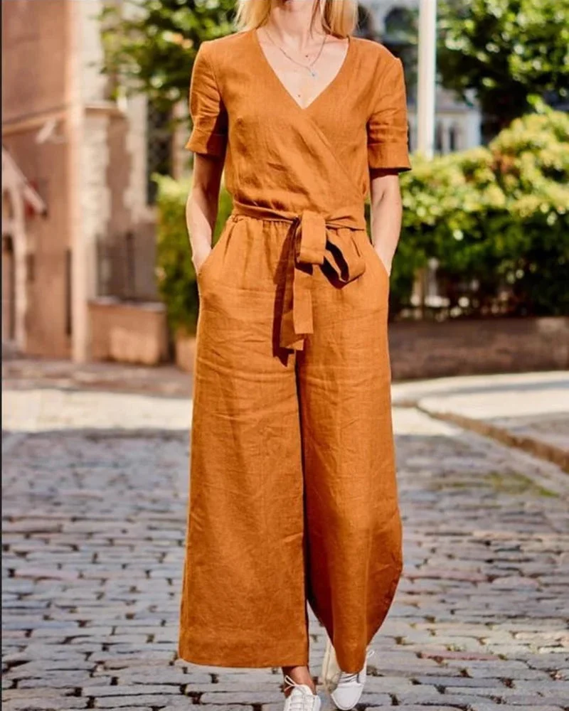 Romper Jumpsuit with Belt