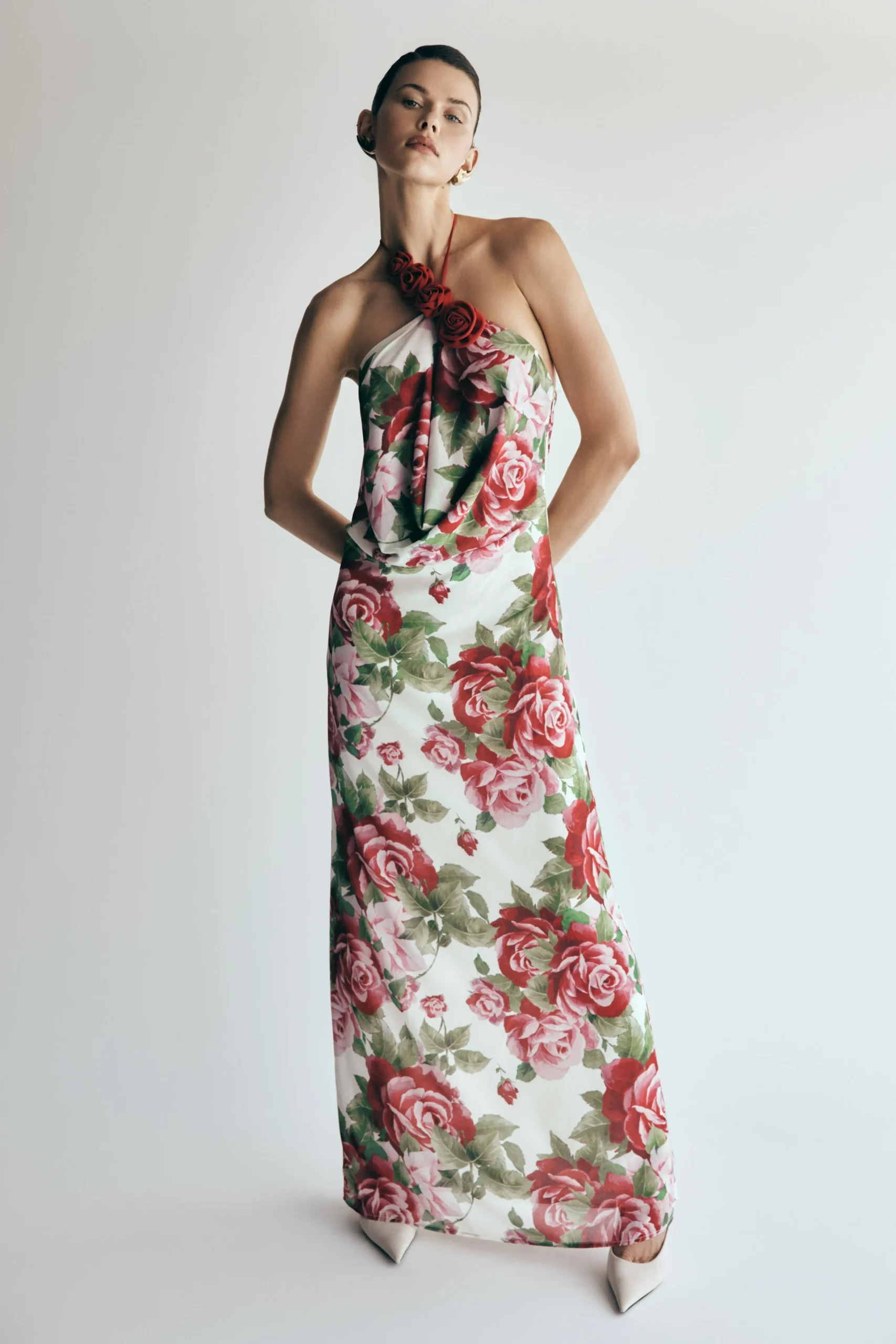 RosaliaFINAL SALECowl Neck Maxi Dress - Sonia Rose Print