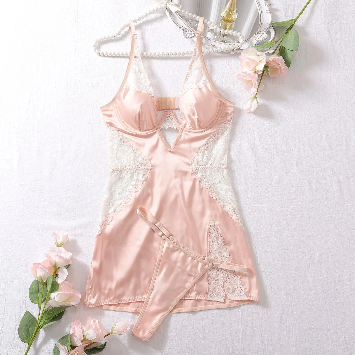 Rosewater Lace Nightslip